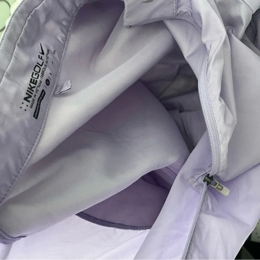 Nike Golf Womens S Windbreaker Pullover 1/4 Zip Reflective Purple Golf Running
